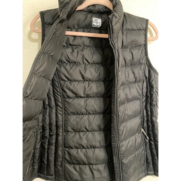 32 Degrees Heat Womens Lightweight Warmth Packable Vest Size Small, Black - Picture 10 of 13